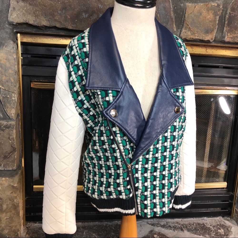 Endless Rose Blue and Green Patterned Jacket